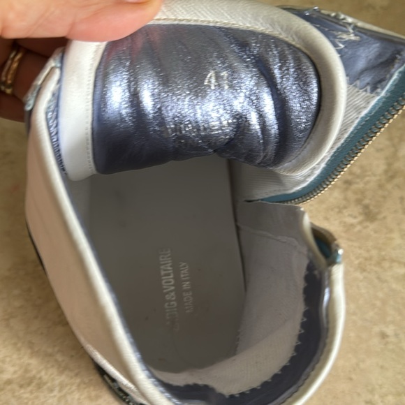 Used twice Zadig & Voltaire - ZV1747 High Flame Men sneakers Mens Size 41 - Picture 3 of 6